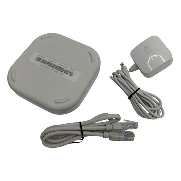 eero Home WiFi System Router B010001 with Power Adapter & Ethernet Cables - Picture 2 of 5
